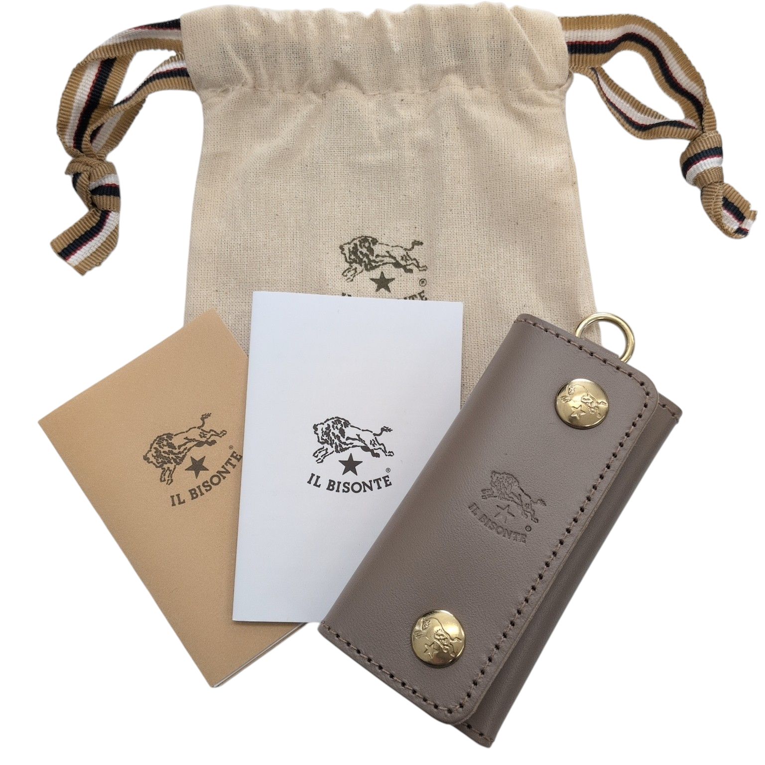 新品未使用IL BISONTE レザーキーケース 4連 Color18 未使用品 IL BISONTE