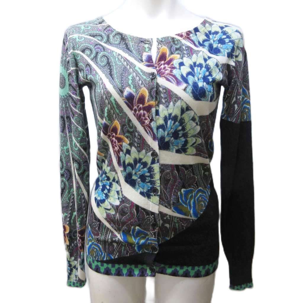 エトロ ETRO ニット カーディガン シルク カシミヤ混 シルカシ
