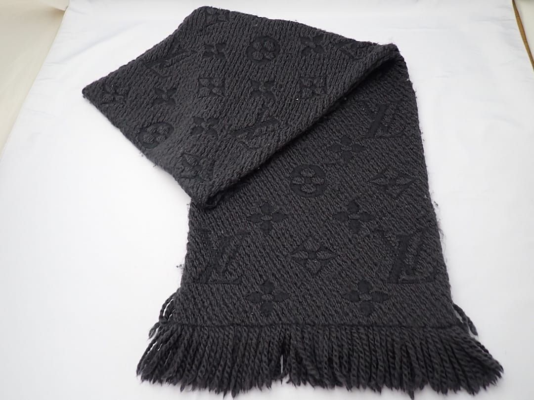 LOUIS VUITTON ルイ ヴィトン エシャルプ ロゴマニア ウールマフラー