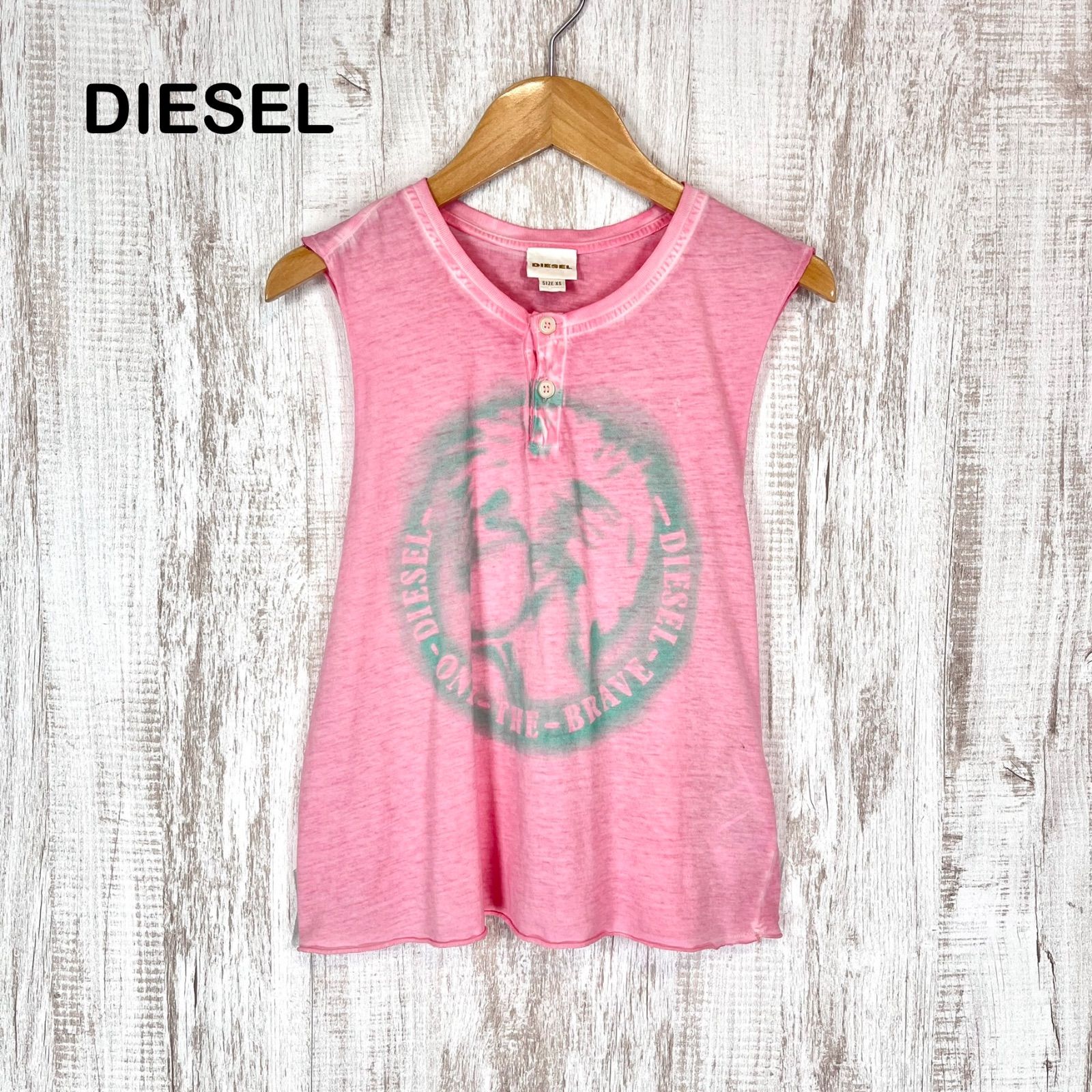 00s DIESEL ディーゼル ブレイブマン プリント ウォッシュ加工 