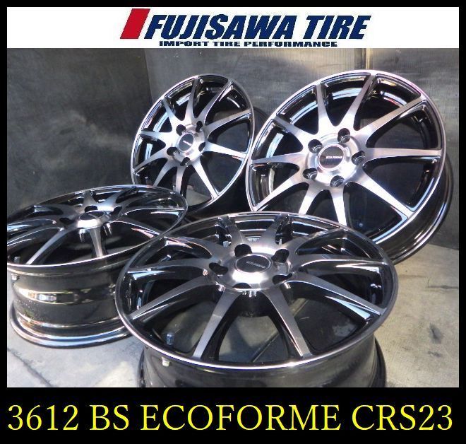 3612】B送料無料△BS ECO FORME CRS23△16x6.5J 5穴 114.3 +48△4本