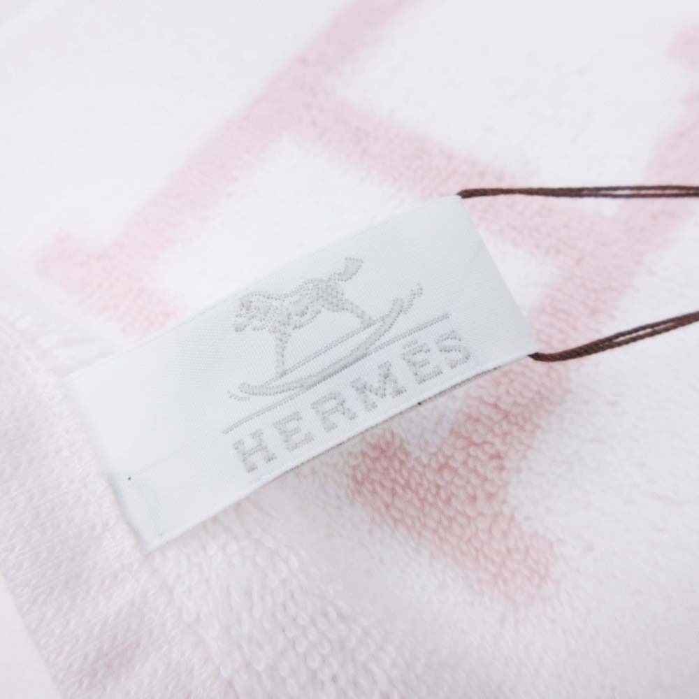 未使用 HERMES エルメス カレタオル アヴァロン Hロゴ ハンカチ パイル