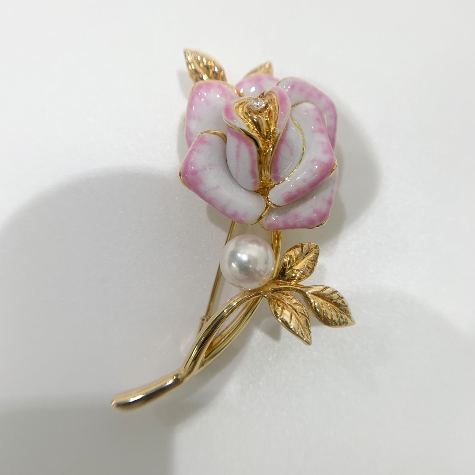 中古】ミキモト MIKIMOTO ブローチ プリンセス・グレース