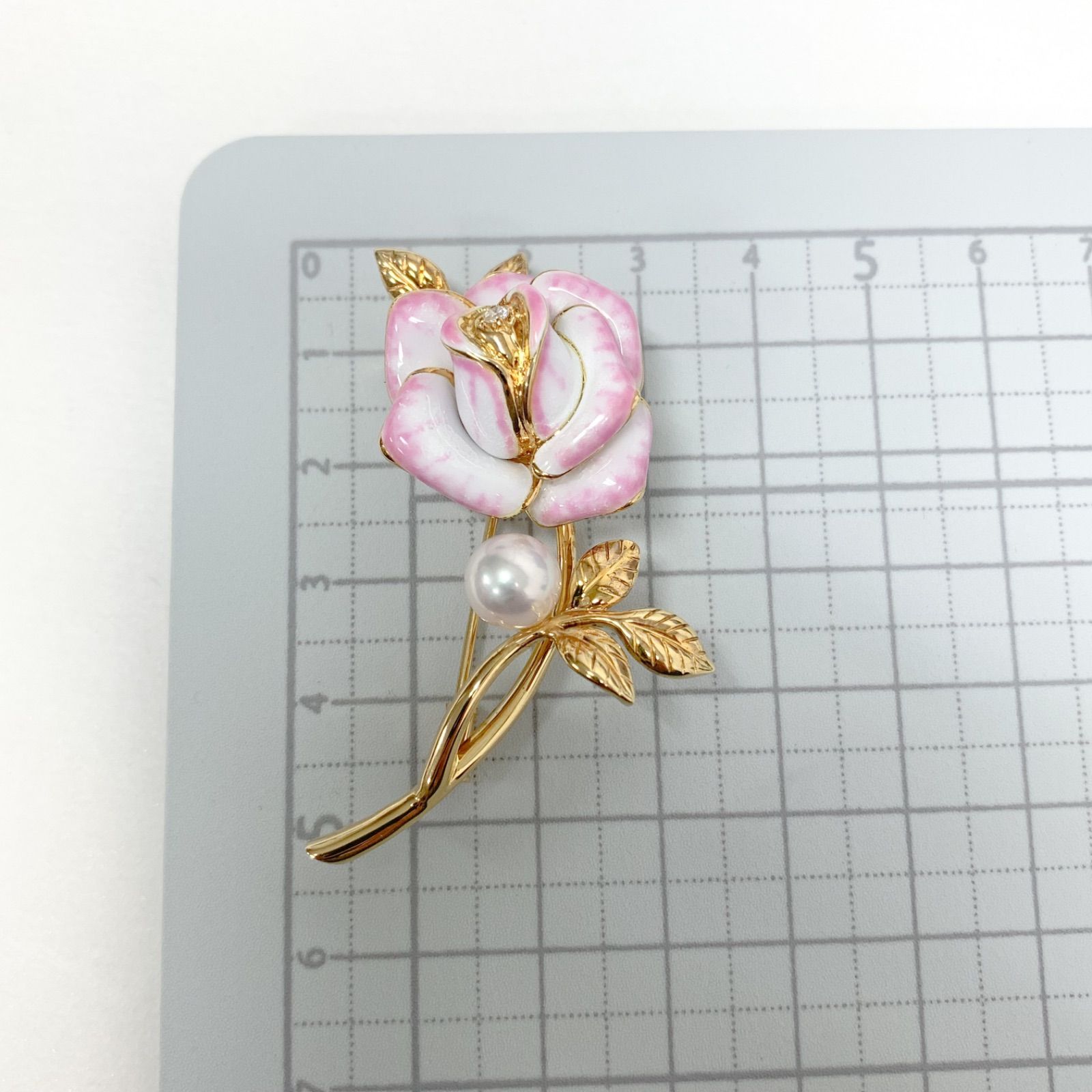 中古】ミキモト MIKIMOTO ブローチ プリンセス・グレース