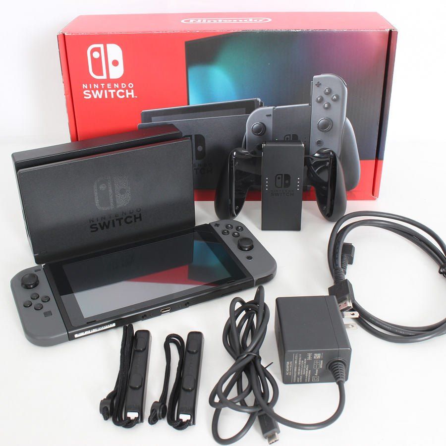 美品】Nintendo Switch HAD-S-KAAAA バッテリー強化版 グレー 