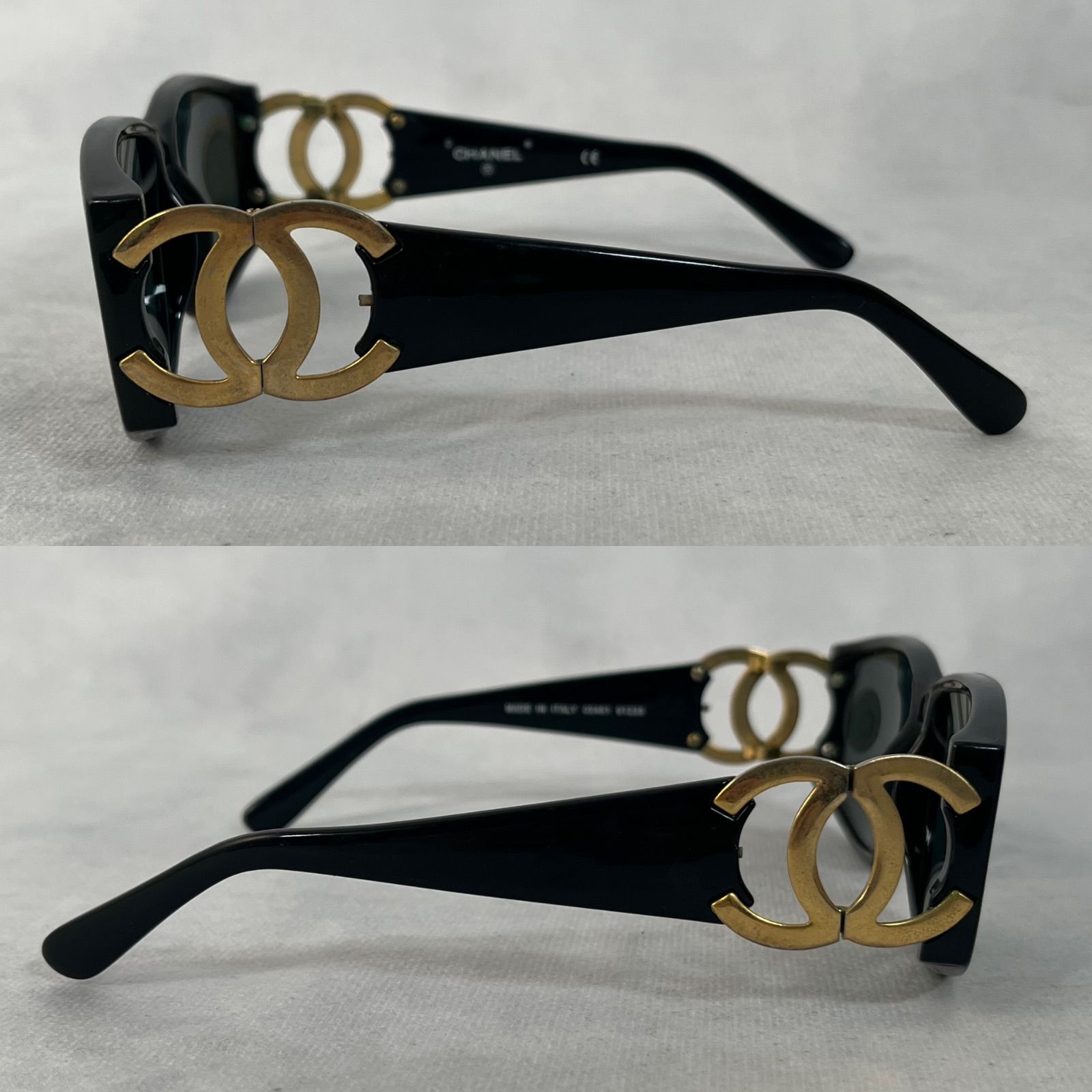 管2602-321】CHANEL シャネル ココマーク サングラス メガネ C ロゴ 