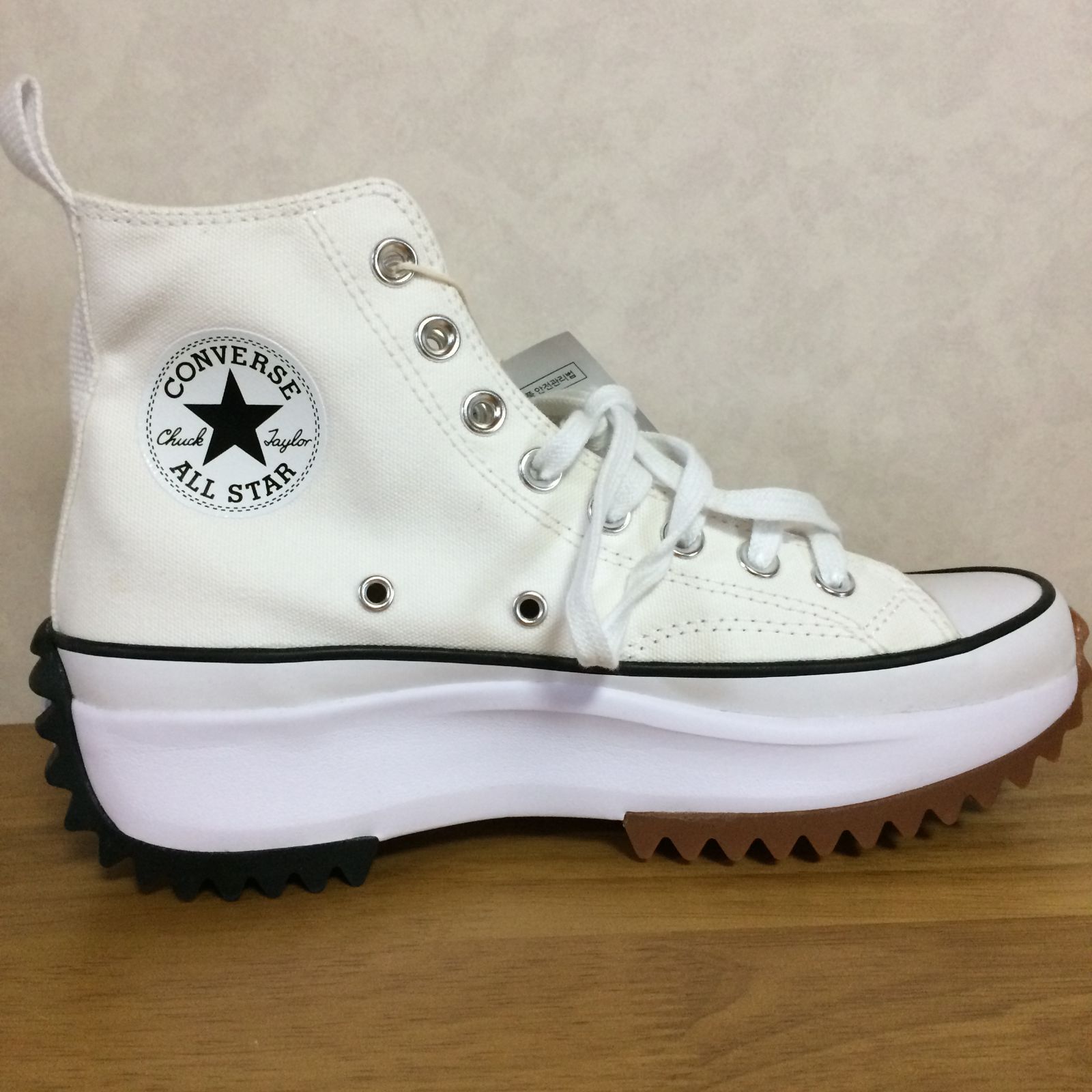 ☆韓国限定 コンバース CONVERSE Run Star Hike ホワイト スニーカー 
