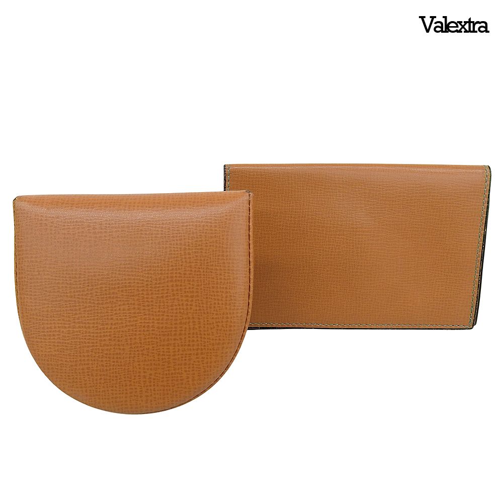 美品 ヴァレクストラ Valextra ロゴ レザー 馬蹄型 コインケース