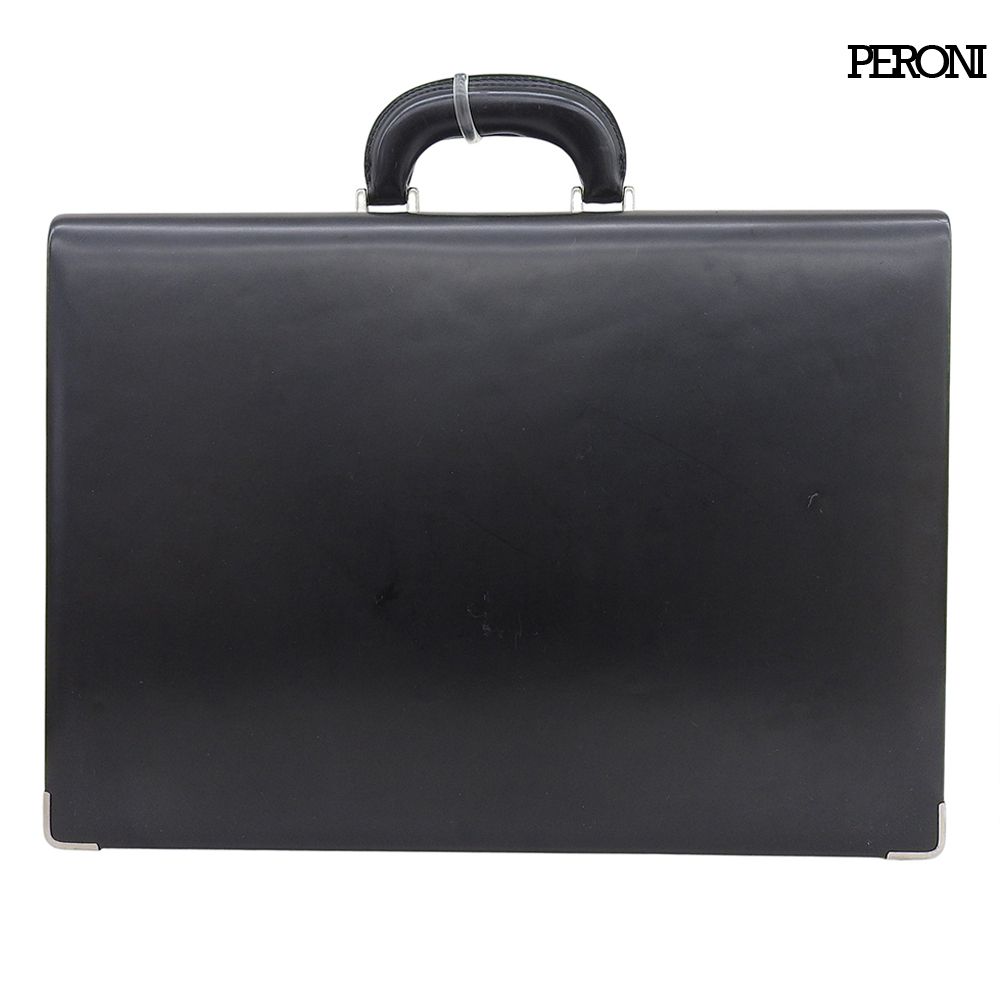 美品 ペローニ PERONI カーフレザー ブリーフケース 薄型
