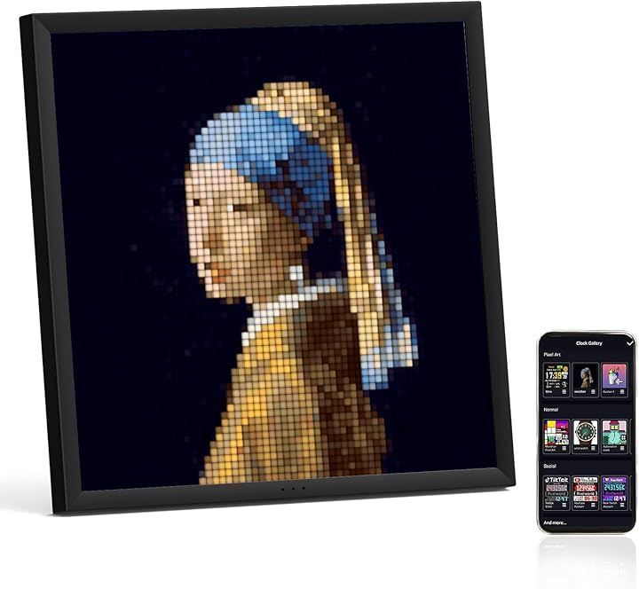 Divoom Pixoo 64 ピクセルアートディスプレイ モダンアートインテリア