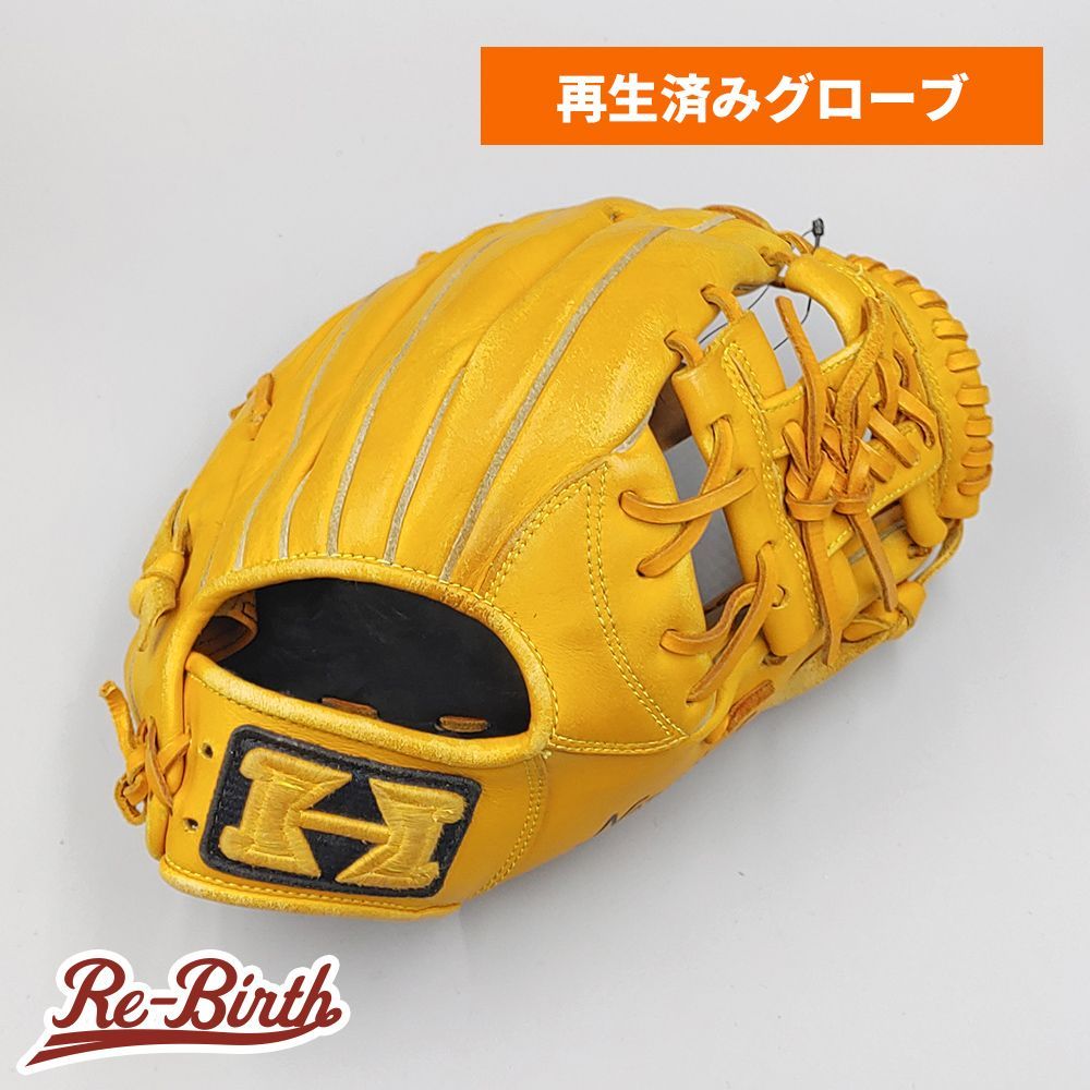クリーニング済み 】 ハイゴールド 軟式グローブ / 内野手用 型付け