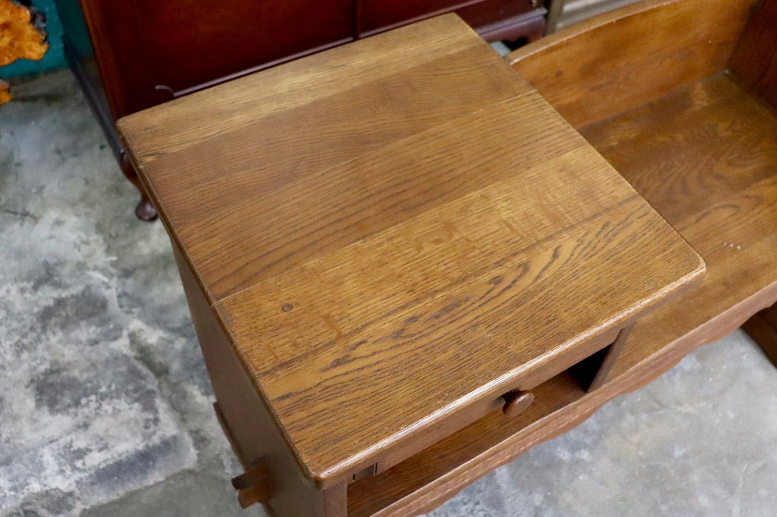 GMIH443○karimoku / カリモク コロニアル 電話台 FAX台 テレフォン