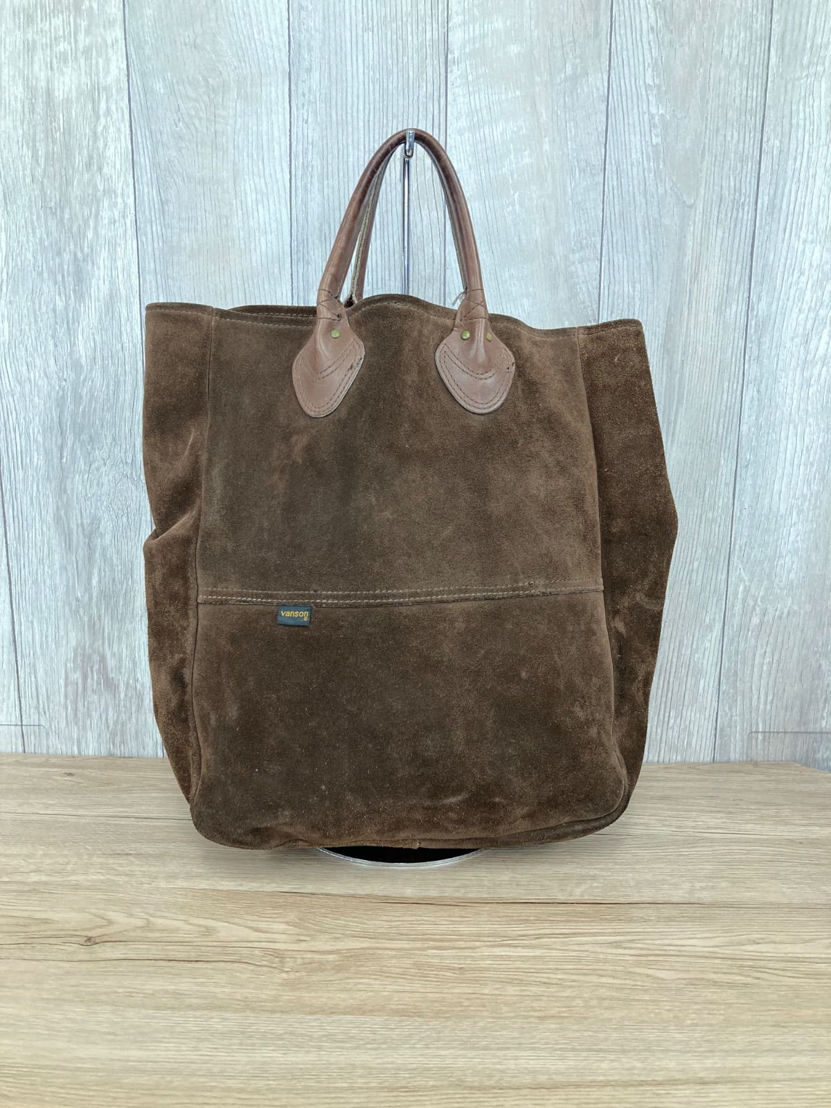 vanson バンソン 90s レザー スウェード トートバック ブラウン 平塚店