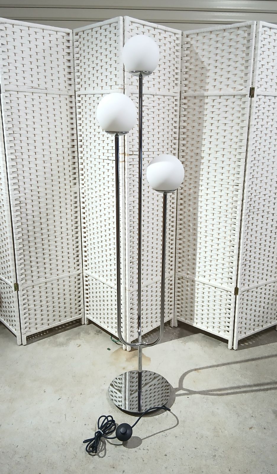 IKEA イケア SIMRISHAMN スィムリスハムン フロアランプ クロムメッキ