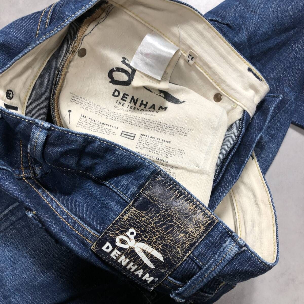 GQ4872◇DENHAM : R7 REGULAR◇w30◇インディゴ デンハム ストレート 