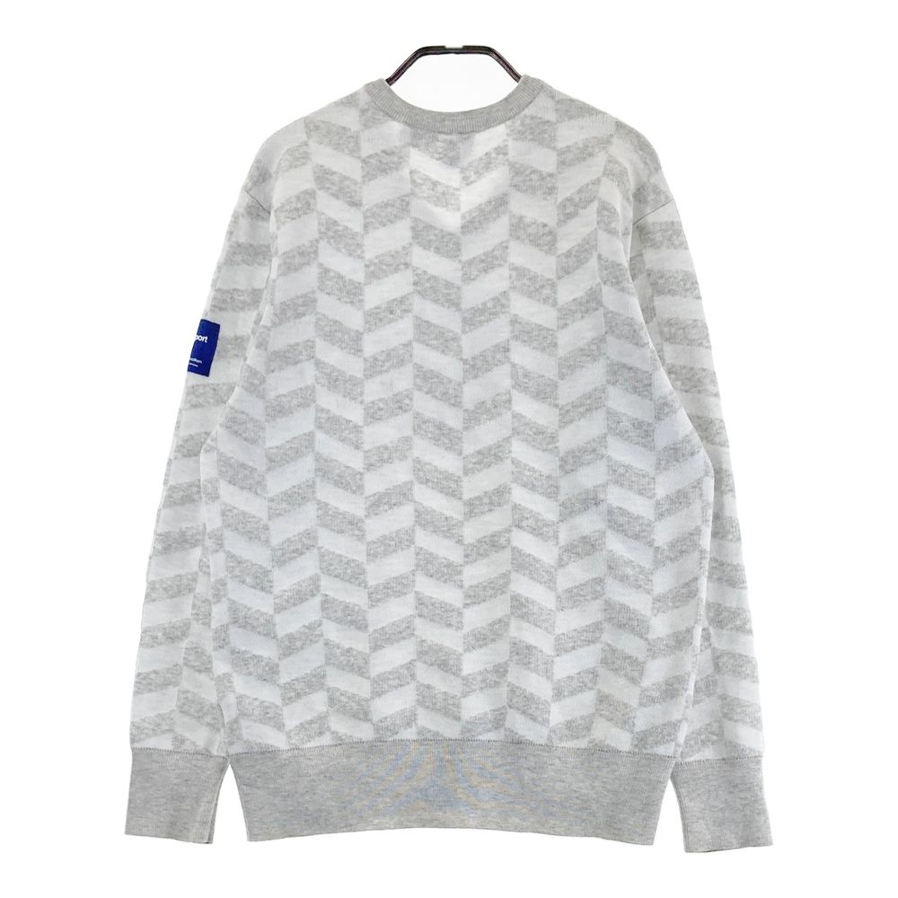 サイズ：M DESCENTE GOLF デサントゴルフ ウール混 長袖ニットセーター