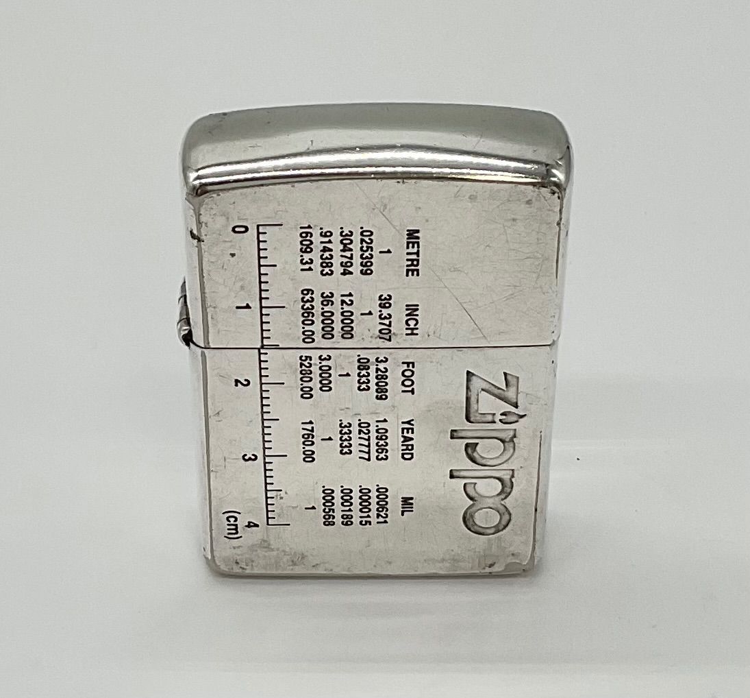 現状品】ZIPPO ジッポー 単位換算表 定規 1994年製 ヴィンテージ