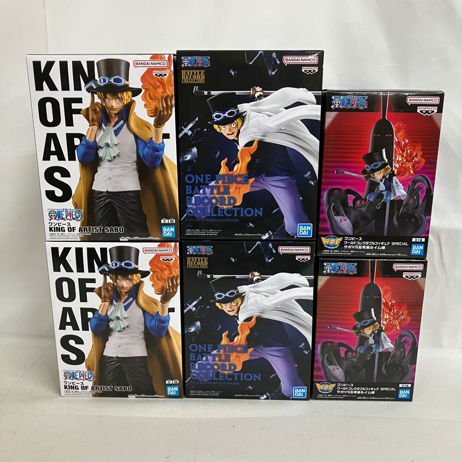 未開封 ONE PIECE ワンピース サボ フィギュア 6個セット SF3265 c099