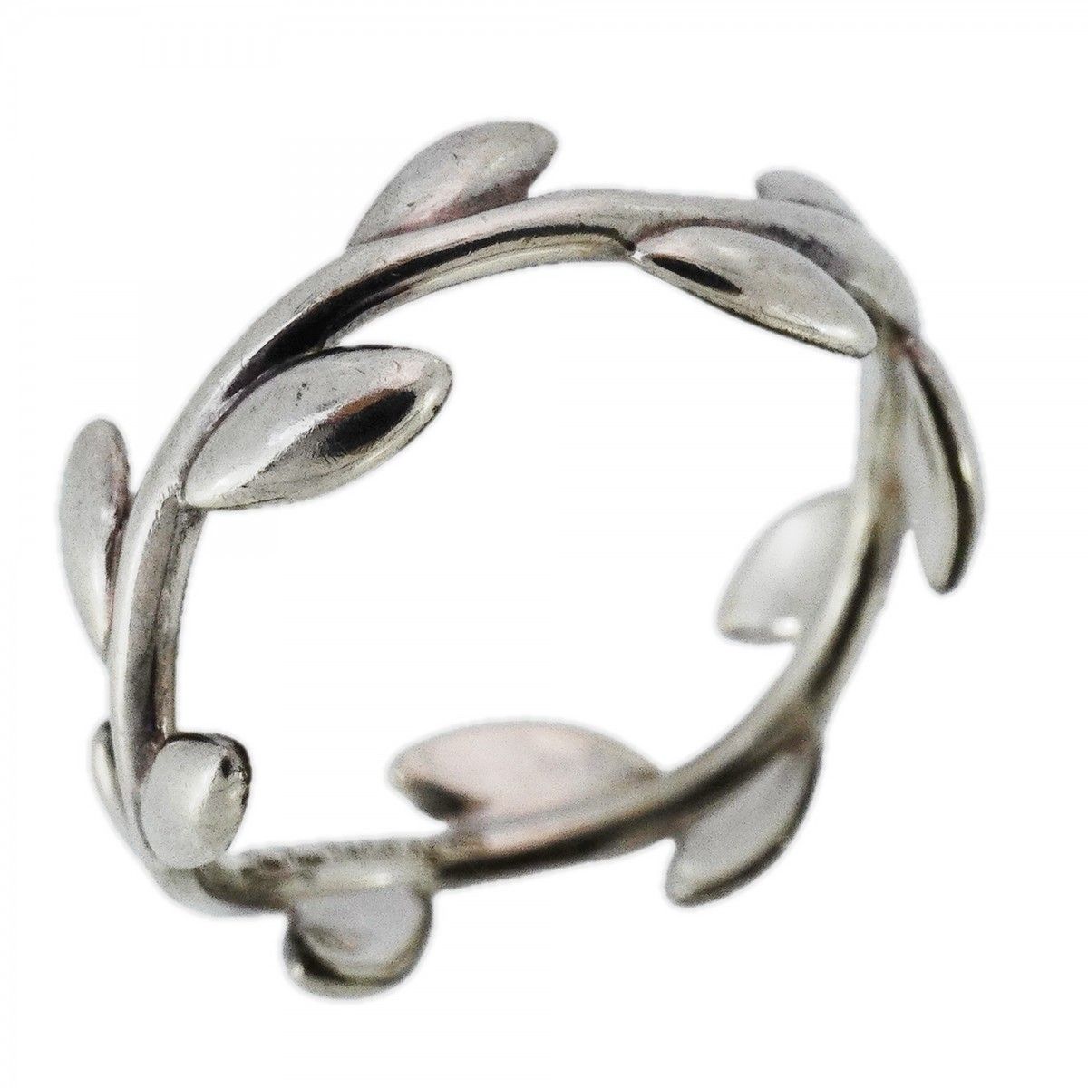 6jbb0731-k】ティファニー リング オリーブリーフ シルバー925 8.5号