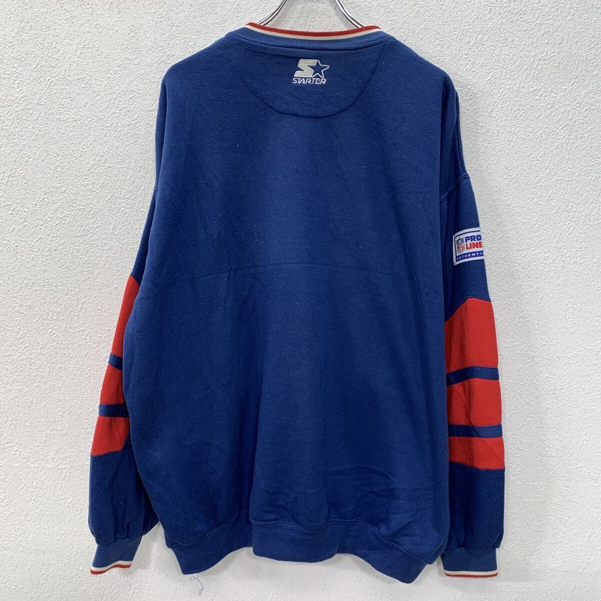 NFL PRO LINE ロゴスウェット トレーナー XL ブルー レッド
