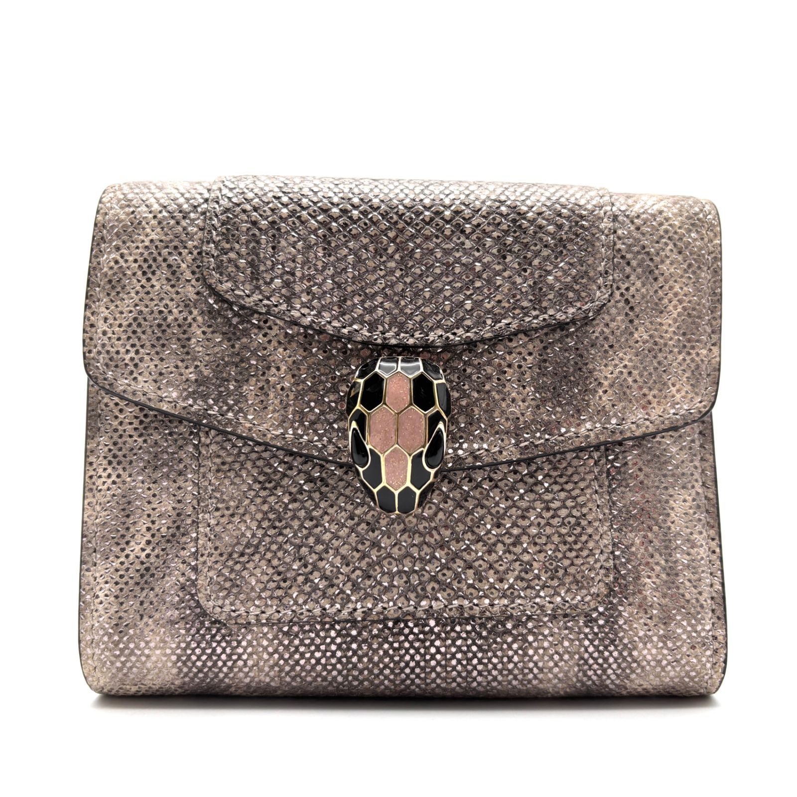 未使用に近い・正規品 BVLGARI ブルガリ セルペンティ 三つ折り財布