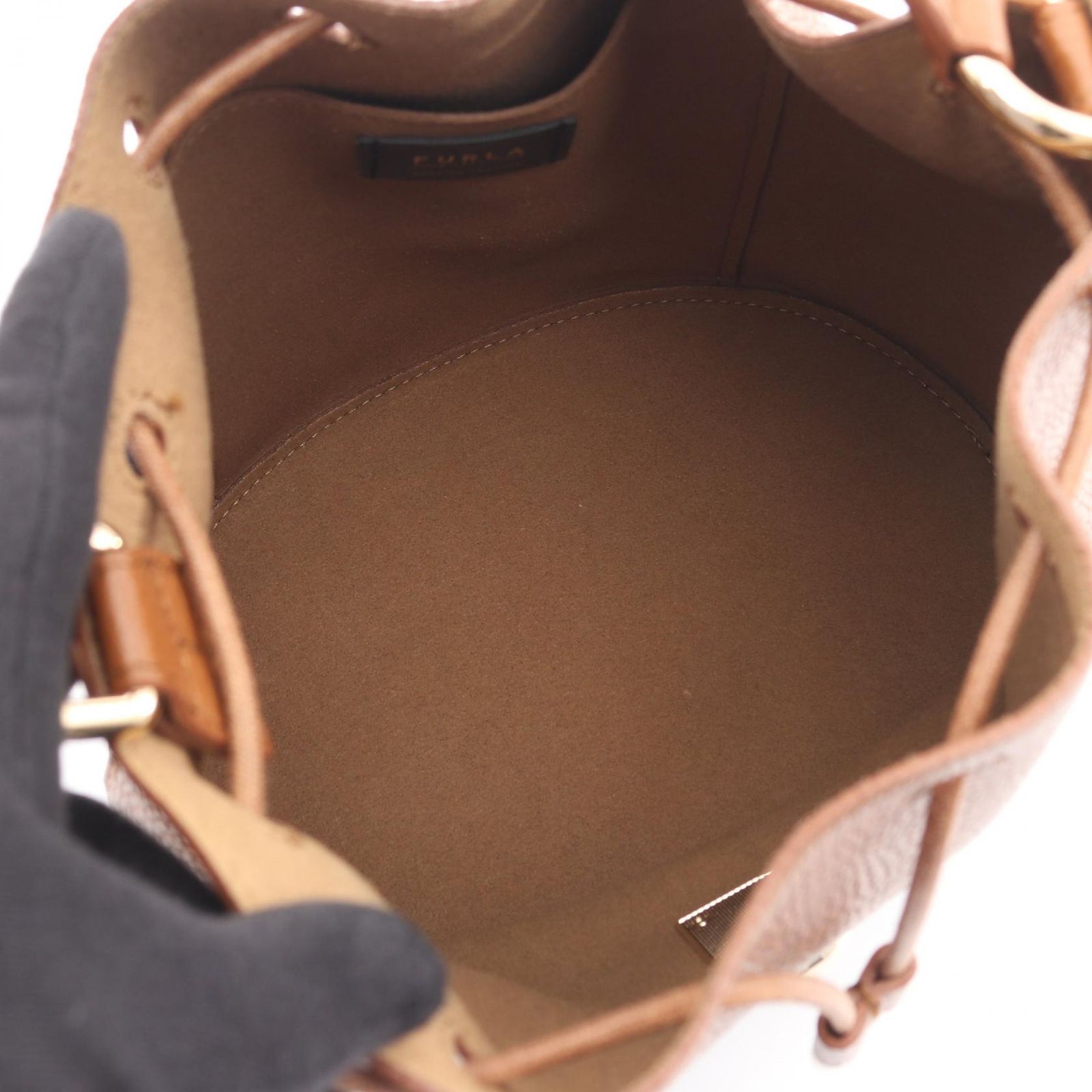 フルラ Furla ハンドバッグ SLEEK スリーク バケット ブラウン レザー 