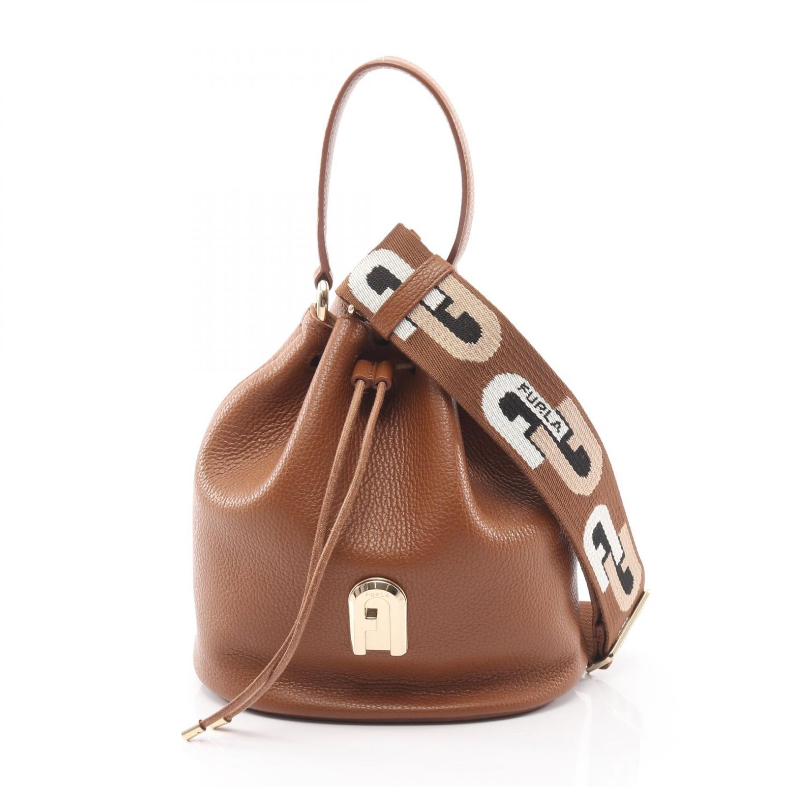 フルラ Furla ハンドバッグ SLEEK スリーク バケット ブラウン レザー 