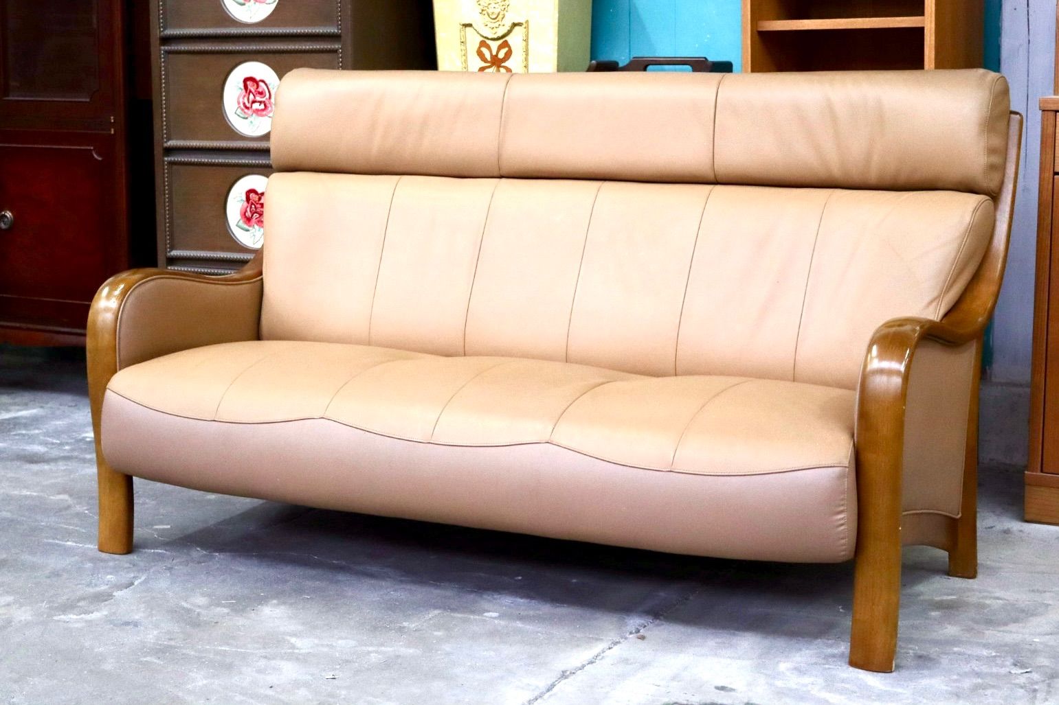 GMIK890○karimoku / カリモク Direttore ディレトーレ 3人掛けソファ