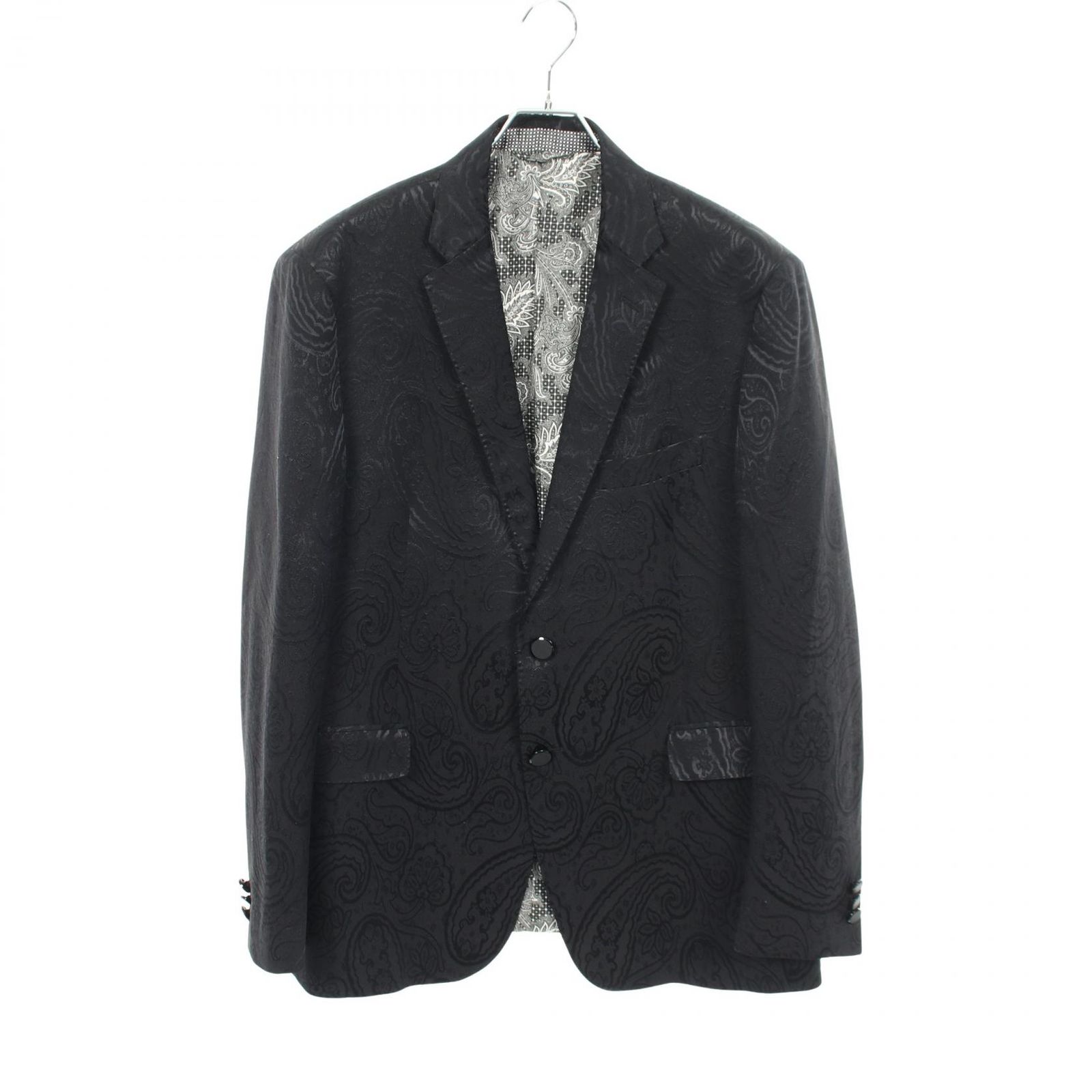 エトロ ETRO テーラードジャケット ペイズリー ウール シルク 