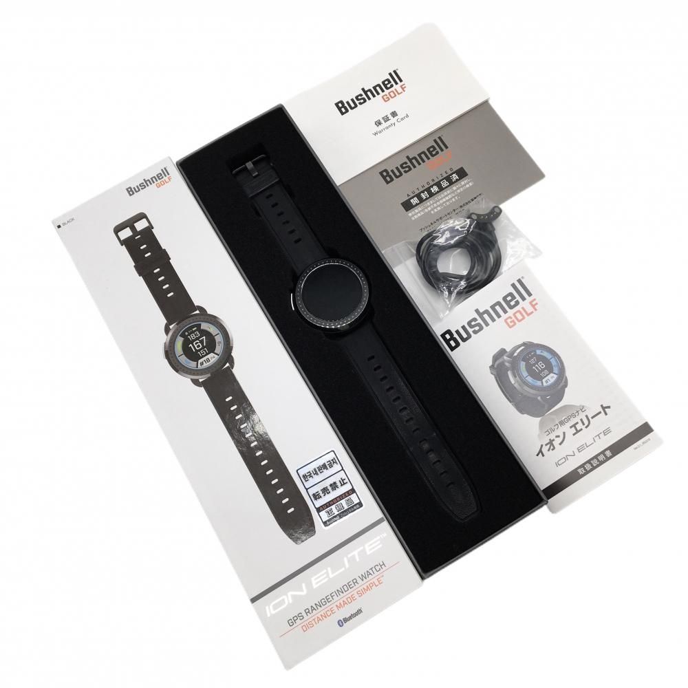 美品】ブッシュネル ゴルフウォッチ 黒 イオンエリート GPS 通電確認