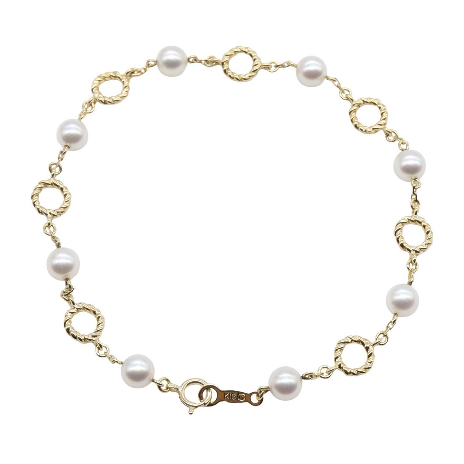 ミキモト MIKIMOTO ブレスレット パール ブレスレット 腕回り17.5 