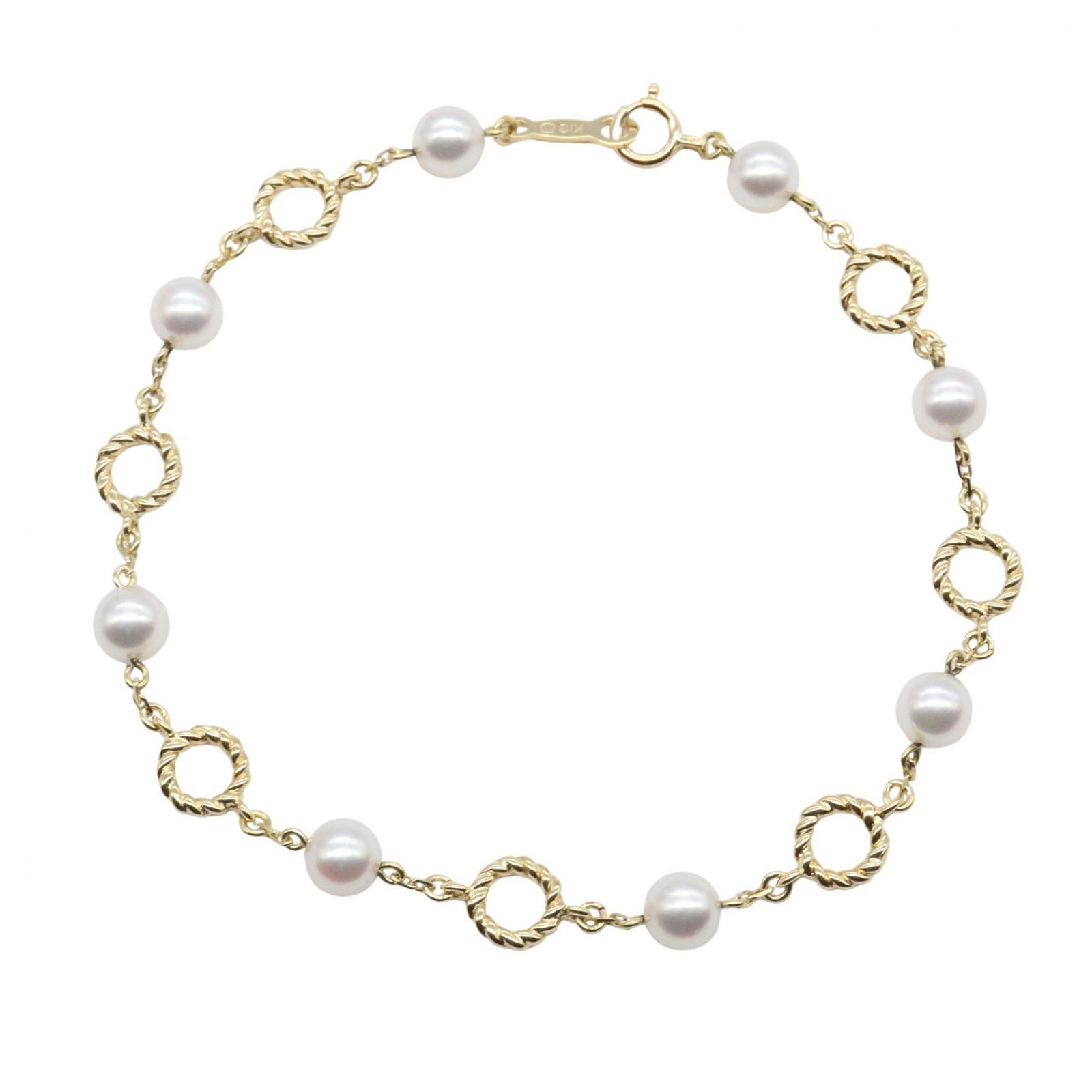 ミキモト MIKIMOTO ブレスレット パール ブレスレット 腕回り17.5 