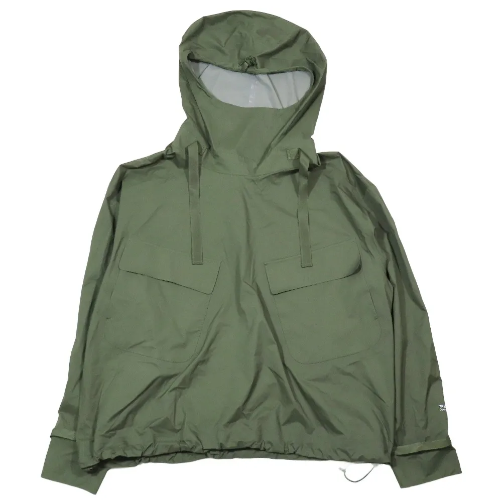 希少レア 日本製 green フード ジップパーカー HYKE サイズ1 green - 希少レア 日本製 green フード ジップパーカー HYKE サイズ1の