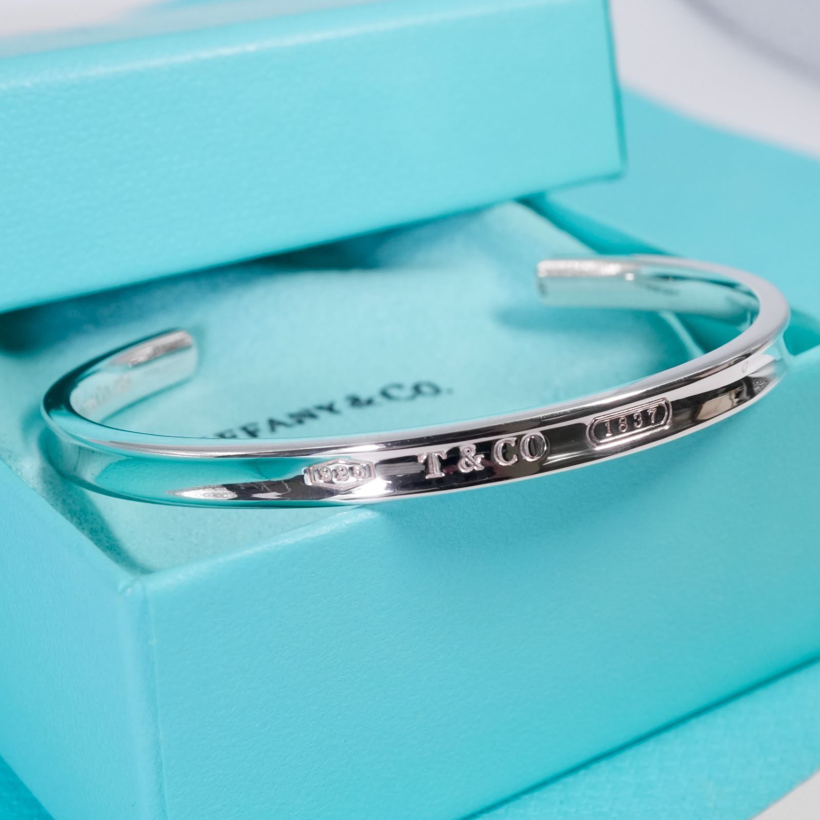 ティファニー 1837 ナロー スリム カフ バングル シルバー/25-2736