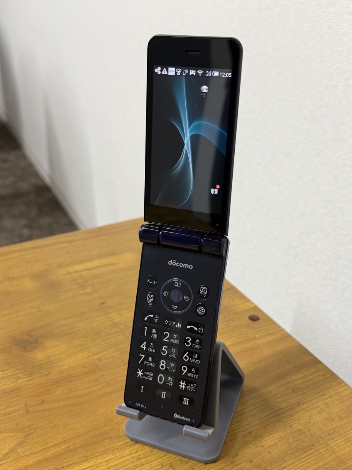 AQUOS ケータイ SH-01J blueblack SIMフリー - メルカリ