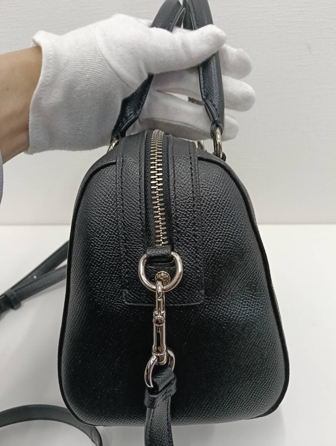 中古品】 COACHコーチ ローアンサッチェル 2WAYミニボストンバッグ