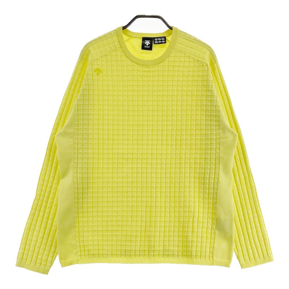 サイズ：O DESCENTE GOLF デサントゴルフ ニットセーター 総柄