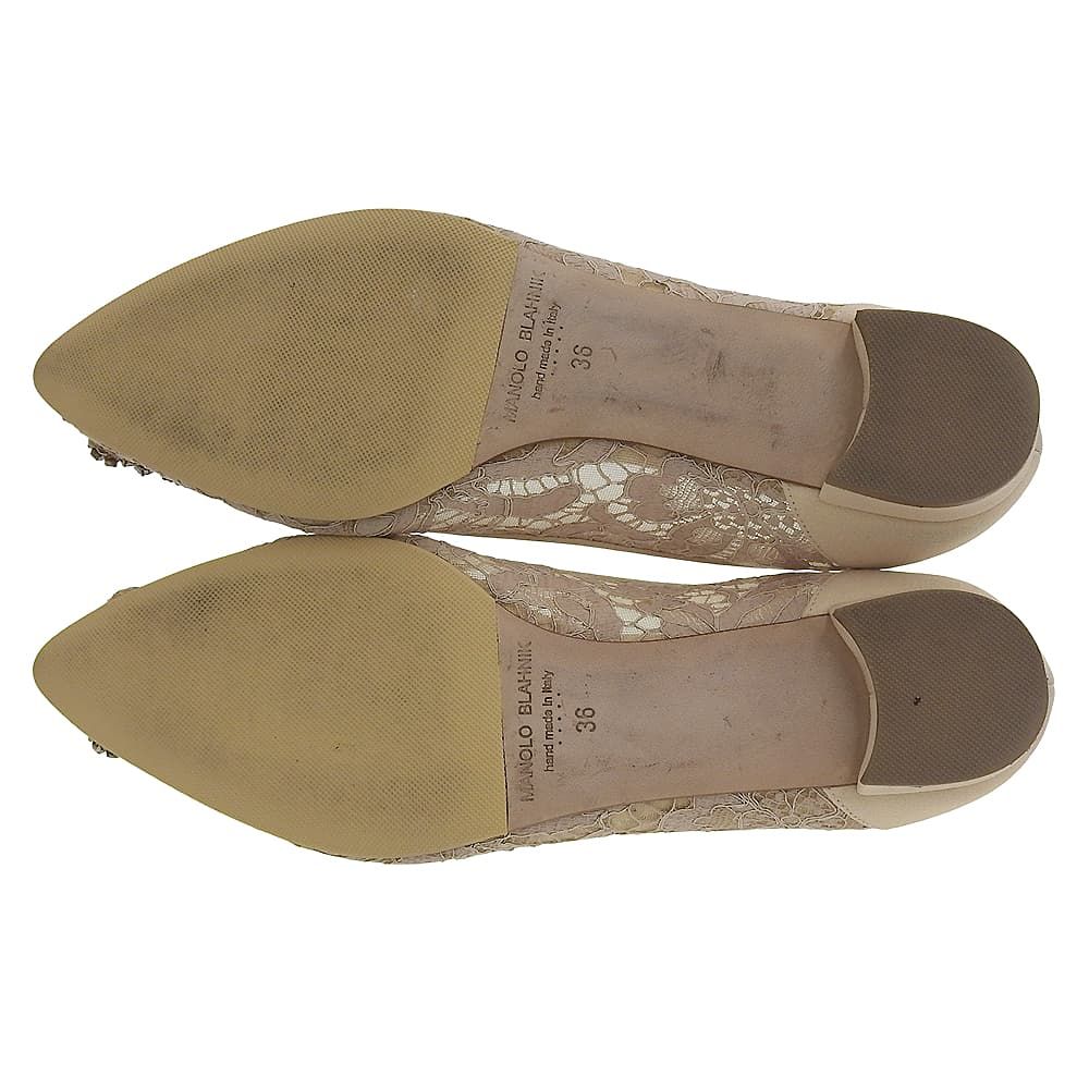 MANOLO BLAHNIK マノロブラニク 美品 HANGISI/ハンギシ クリスタル