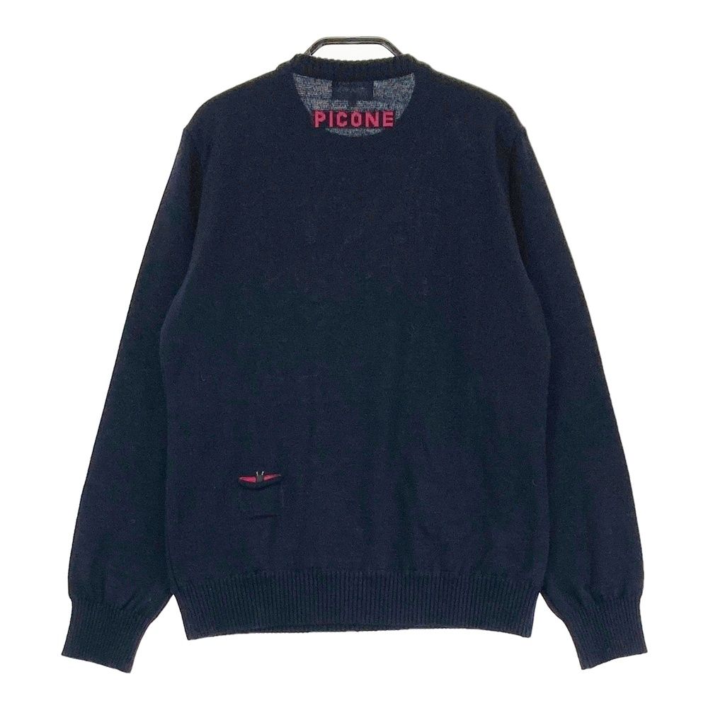 サイズ：I PICONE CLUB ピッコーネクラブ 長袖ニットセーター ネイビー