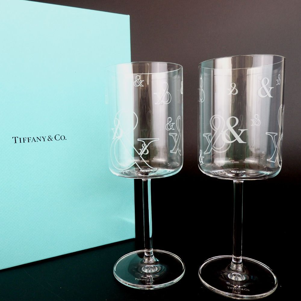 TIFFANY＆Co. ティファニー アンパサンド グラス ペア ワイングラス 20