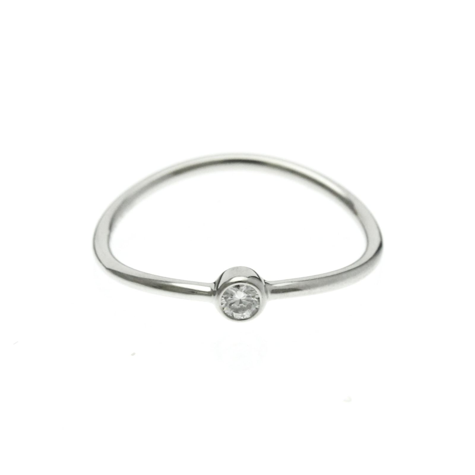 ティファニー(Tiffany) ウェーブ シングル ロウ ダイヤモンド リング