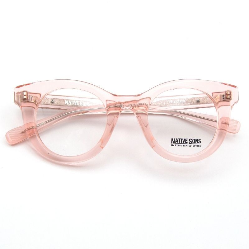 未使用 NATIVE SONS ネイティブサンズ メガネフレーム Huxley PL-034D 日本製 ハクスリー ラウンド FreshPink 65009935 未使用 NATIVE SONS ネイティブサンズ メガネフレーム Huxley PL-034D