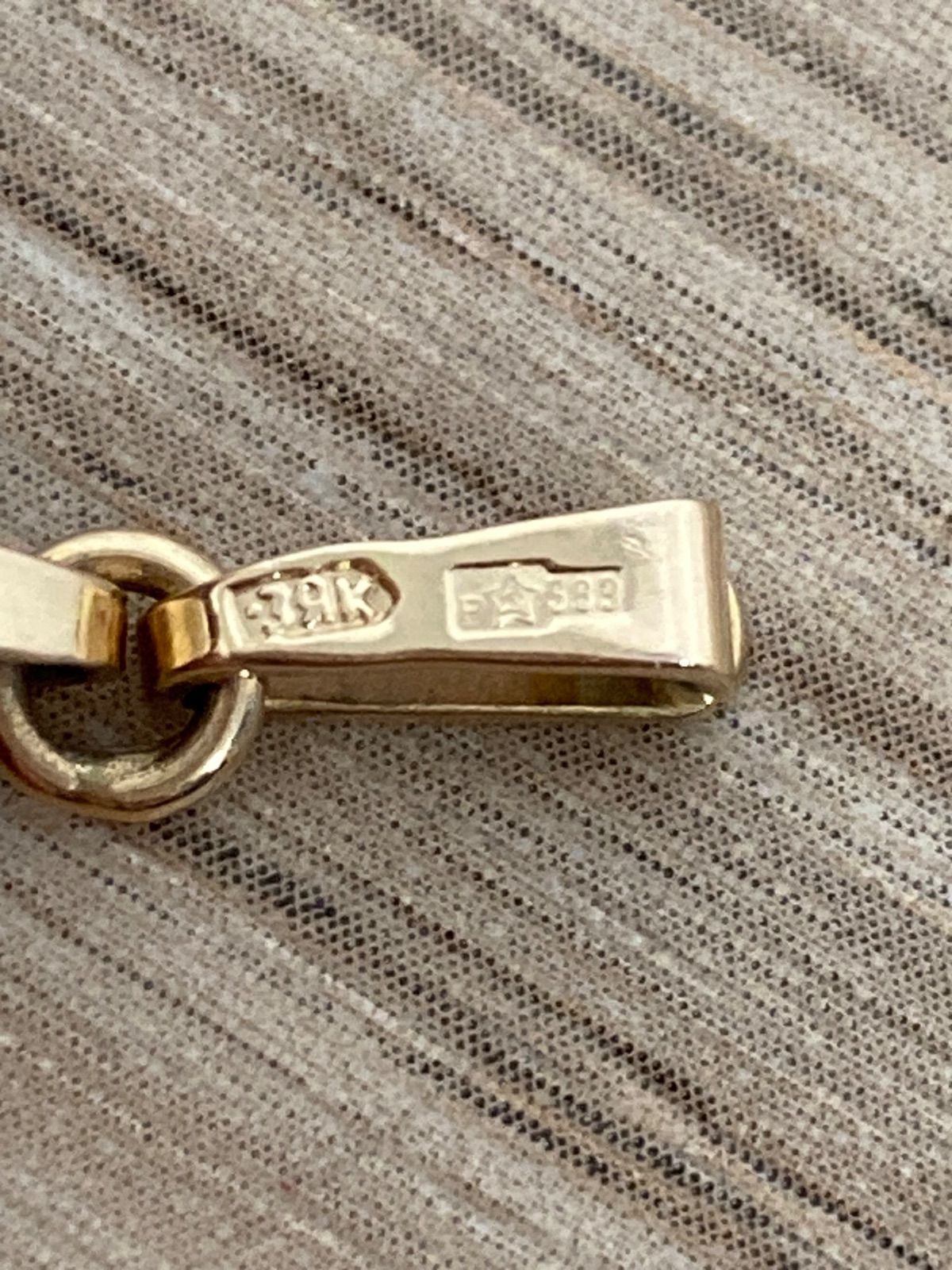 K10相当 583刻印 旧ソ連刻印 琥珀 コハク ペンダントトップ