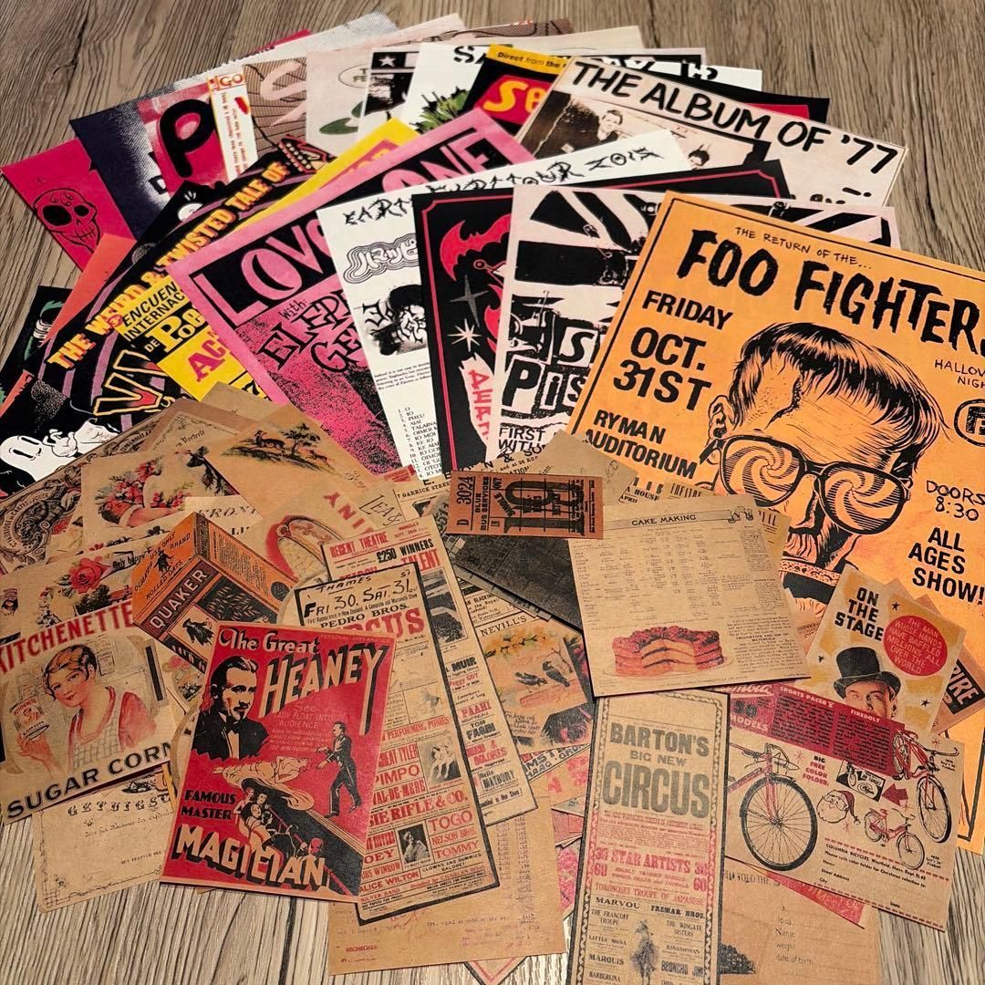 ハンドメイド⭐︎コラージュ ジャンクジャーナル チケット アメコミ