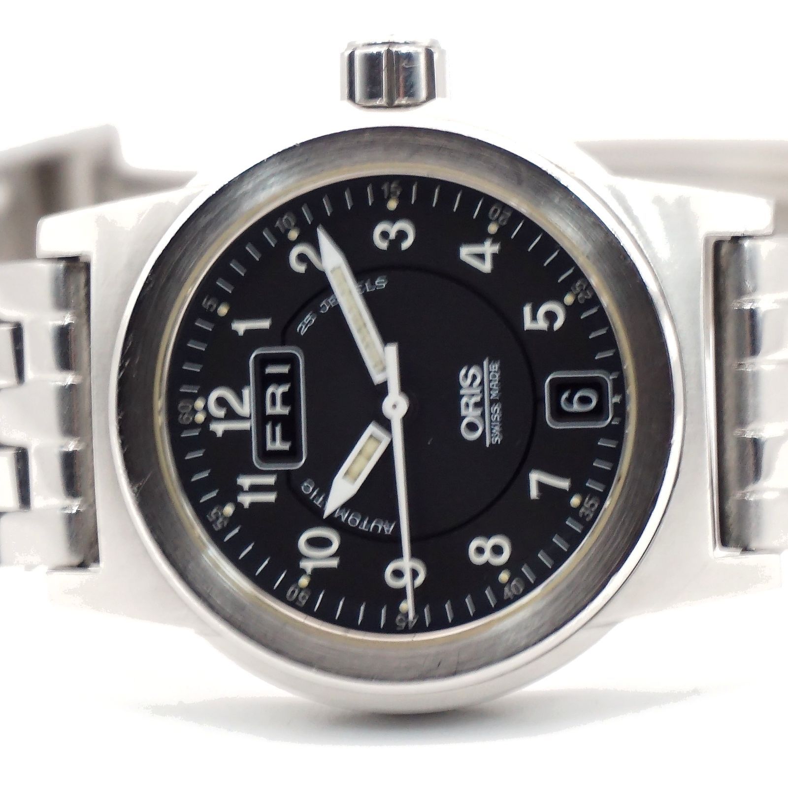 ⭐ ORIS オリス 7501 自動巻き デイデイト ブラック文字盤 アラビア 