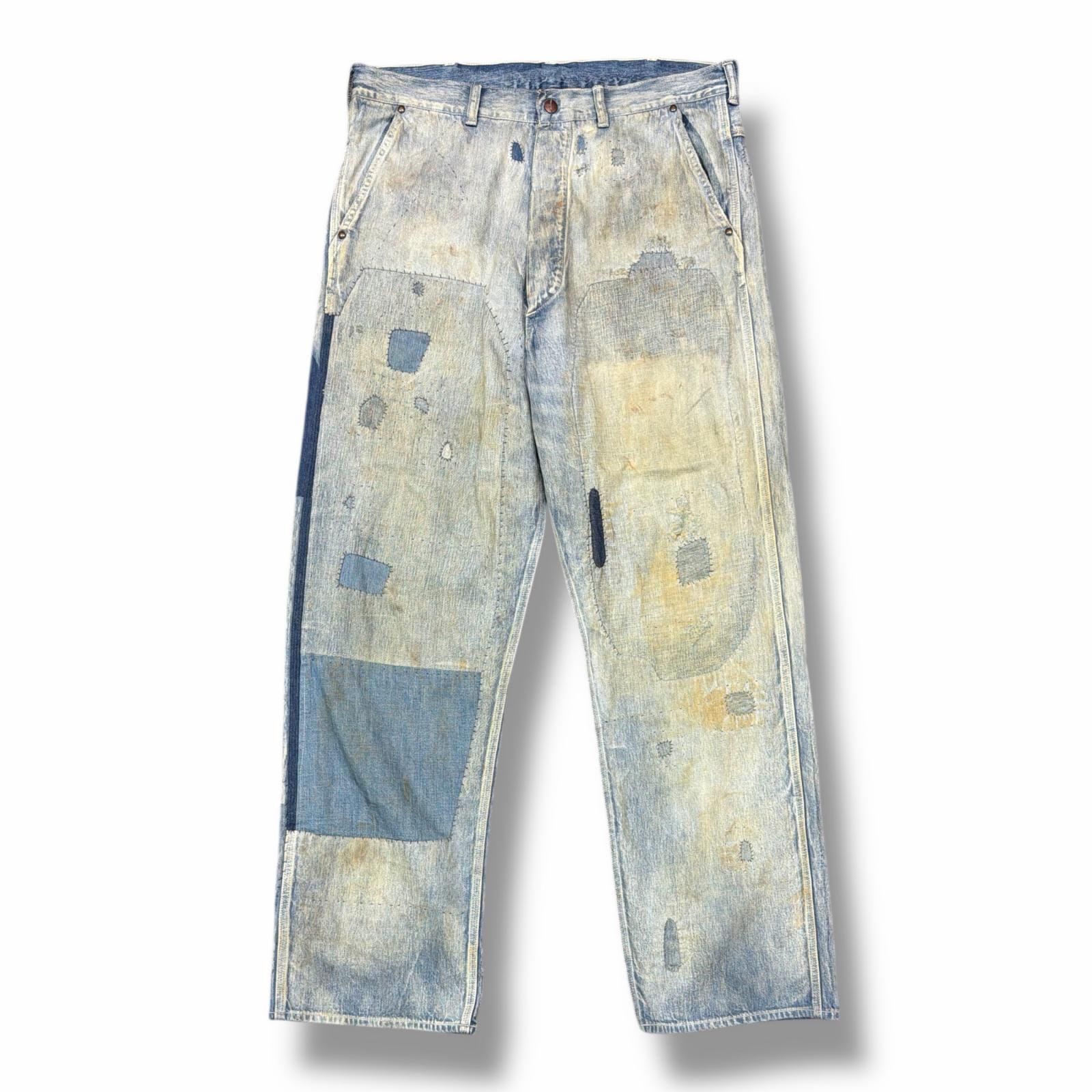 参考上代276100円 SAINT MICHAEL 25AW PAINTER PANTS DAMAGE