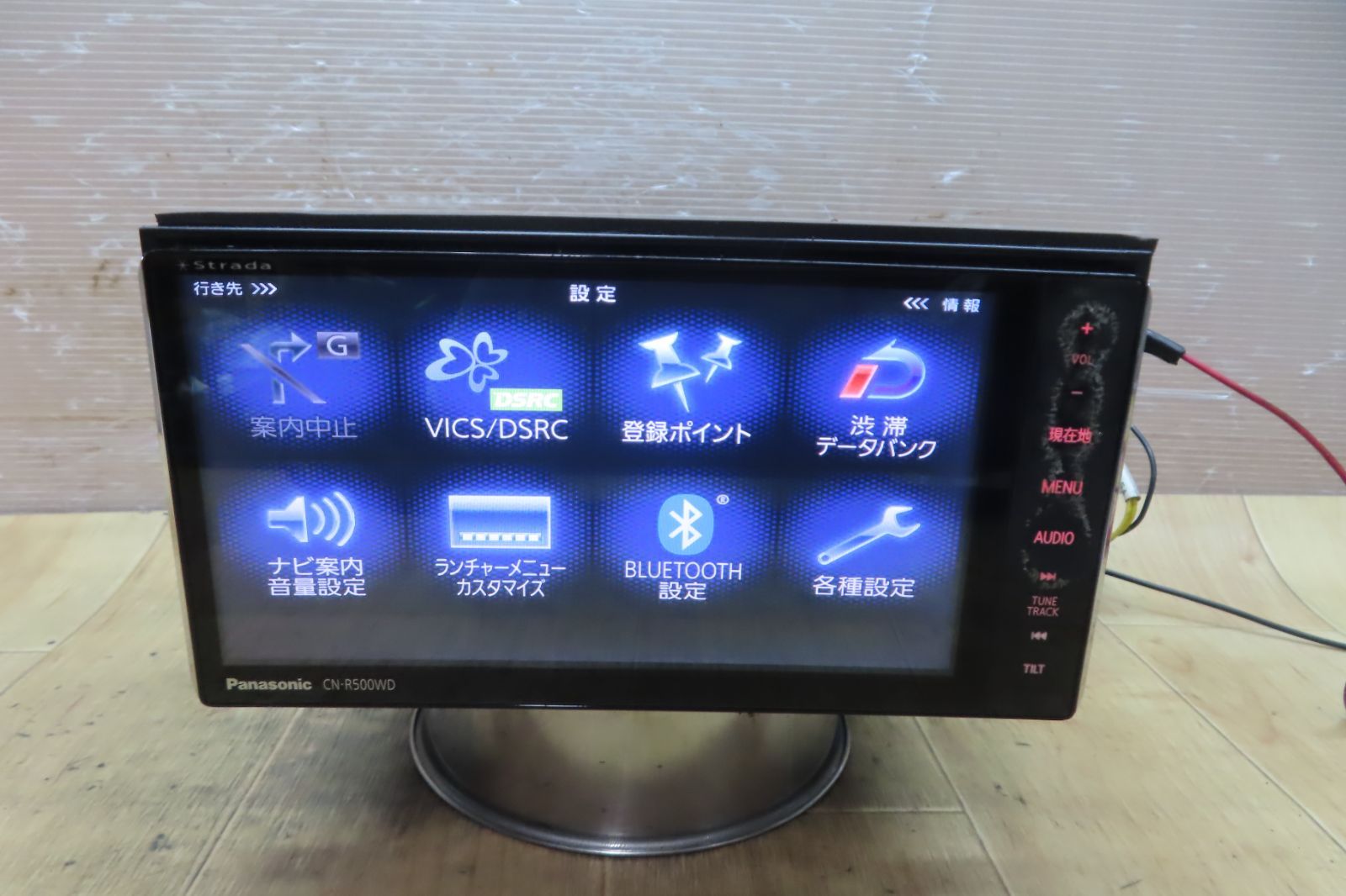 地図2019年☆動作保証付☆F5648/パナソニック CN-R500WD SDナビ 地デジ