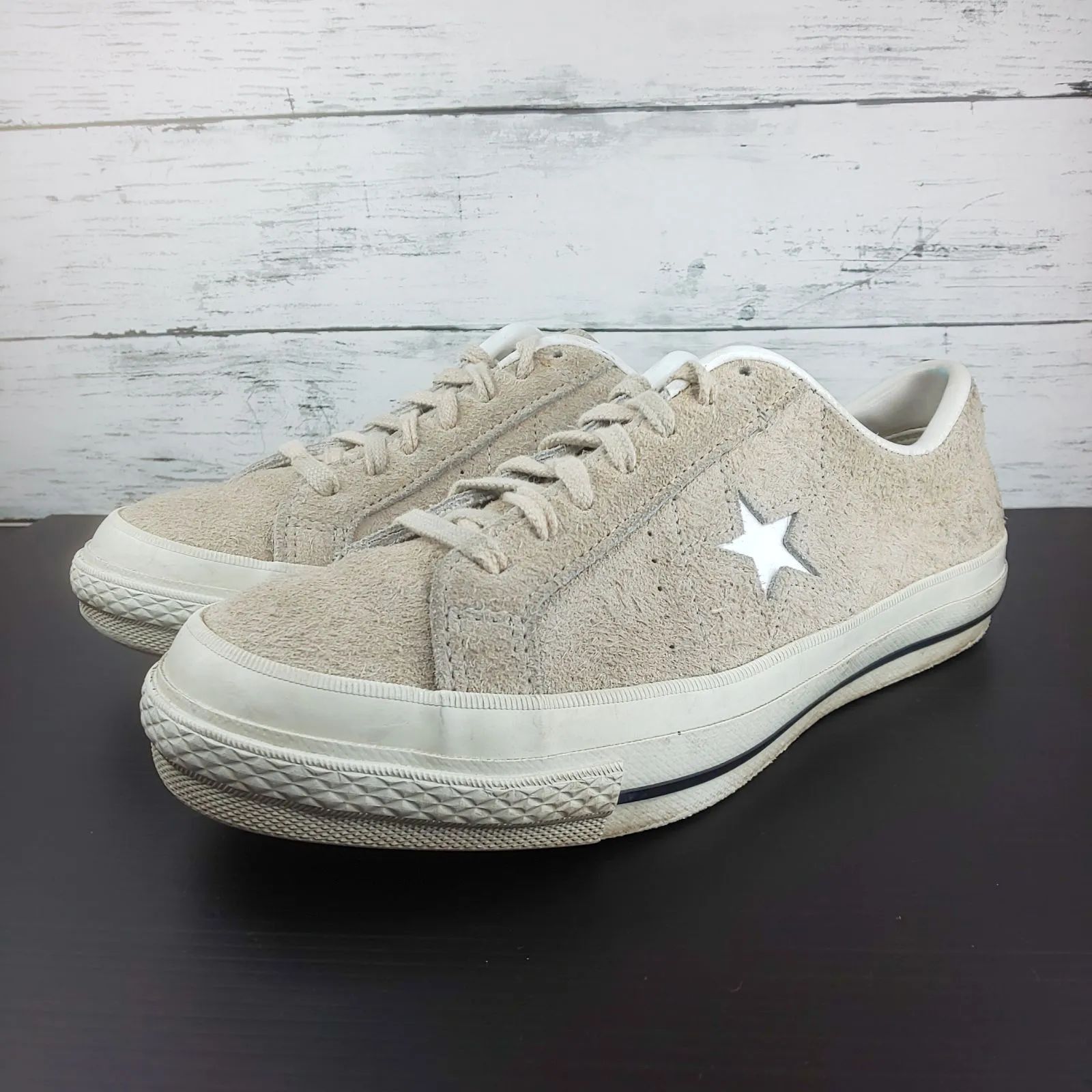 CONVERSE ONE STAR コンバース ワンスター ベージュ 24.5cm レディース 