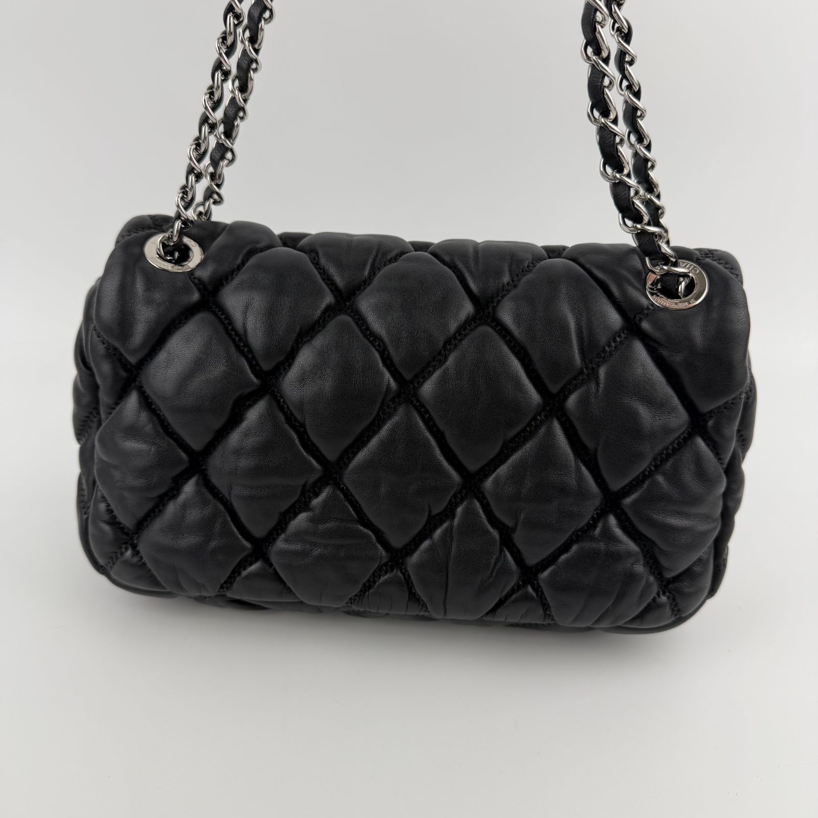 中古】CHANEL シャネル ココマーク バブルキルト チェーンショルダー 