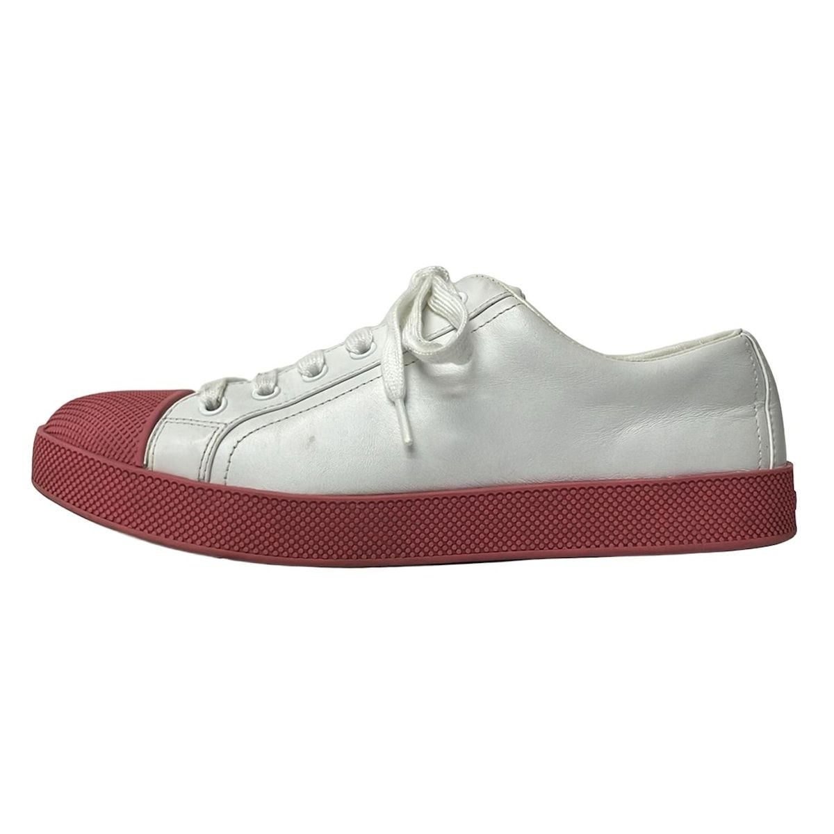 PRADA SPORT(プラダスポーツ) スニーカー 37.5 レディース - 白×ピンク 